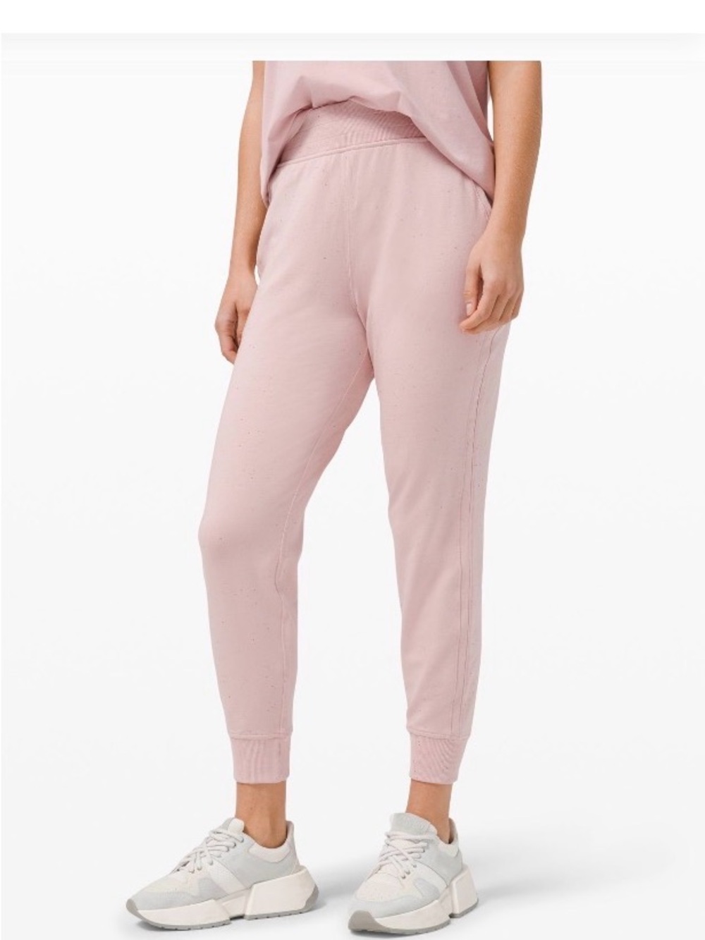 lululemon athletica Women's Light Pink Jogger Track Pants